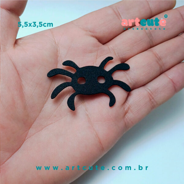 Aranha Aplique Halloween em EVA. Pacote com 50un. - Image 2