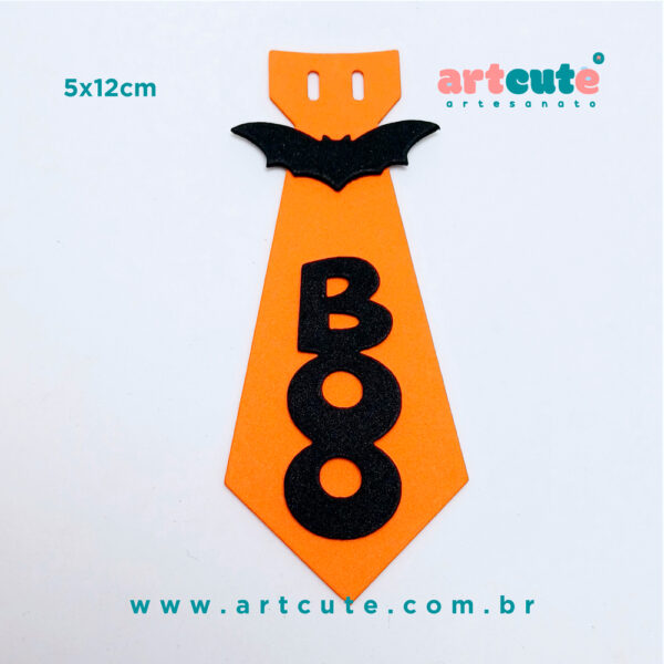 Gravatinha Pet Halloween Boo em EVA. Pacote com 50un.